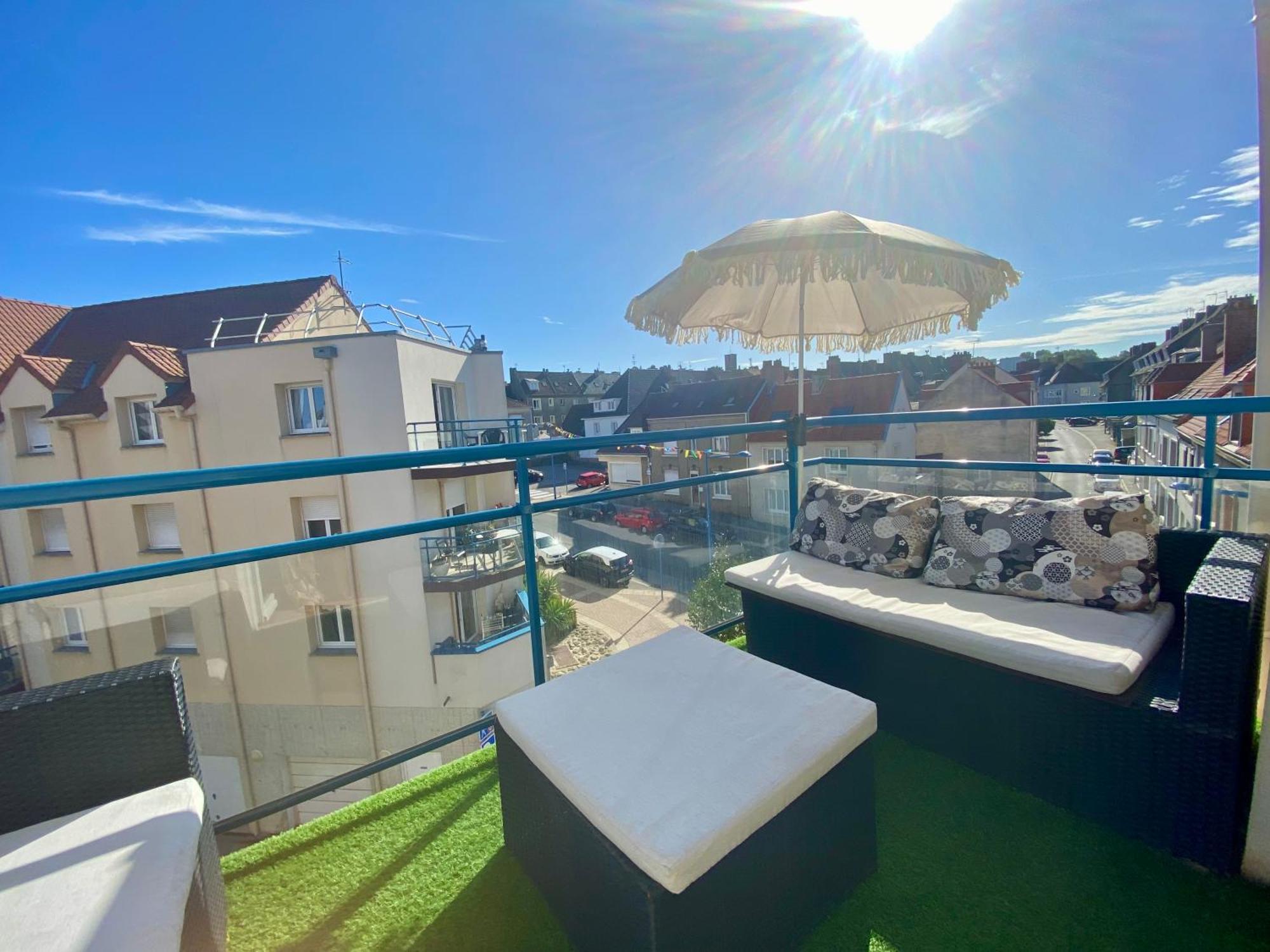 Fl'Heurt De Mer Appartement Au Pied De La Plage, Vue Mer Le Portel Exteriör bild